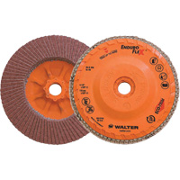 Disque &agrave; lamelles Enduro-Flex, 4-1/2" x 5/8"-11, Type 27, Grain 60, Alumine de zirconium Nuna Depot Inc.