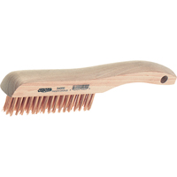 Shoe Handle Scratch Brush, Steel, 4" X 16" Wire Rows, 10" Long Nuna Depot Inc.