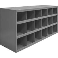 Armoires pour bacs de rangement en acier, 33-3/4" la x 12" p x 19-1/4" h, Gris Nuna Depot Inc.