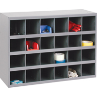 Armoires pour bacs de rangement en acier, 33-3/4" la x 12" p x 23-7/8" h, Gris Nuna Depot Inc.
