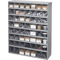 Armoires pour bacs de rangement en acier, 33-3/4" la x 12" p x 42" h, Gris Nuna Depot Inc.