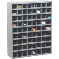 Armoires pour bacs de rangement en acier, 33-3/4" la x 12" p x 42" h, Gris Nuna Depot Inc.
