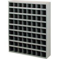Armoires pour bacs de rangement en acier, 33-3/4" la x 8-1/2" p x 42" h, Gris Nuna Depot Inc.