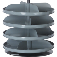 Rotabin&reg; Storage Units, 60 lbs. Capacity per Level, 4 Level, 18-1/2" H x 17" Dia. Nuna Depot Inc.