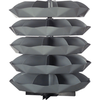 Rotabin&reg; Storage Units, 625 lbs. Capacity per Level, 5 Level, 56" H x 44" Dia. Nuna Depot Inc.