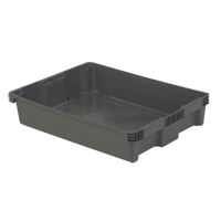Contenants Stack-N-Nest Polylewton, 6,1" x 29,6" x 22,4", Gris Nuna Depot Inc.