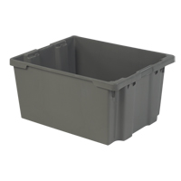 Contenants Stack-N-Nest Polylewton, 15,1" x 30,1" x 24", Gris Nuna Depot Inc.