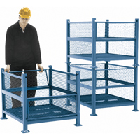 Conteneurs en m&eacute;tal grillag&eacute;, 2 panneaux repliables, Capacit&eacute; 2500 lb, 34,5" la x 40,5" p x 32,25" h Nuna Depot Inc.