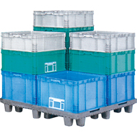 StakPak Plus 4845 System Containers, 15" W x 24" D x 14.5" H, Royal Blue Nuna Depot Inc.