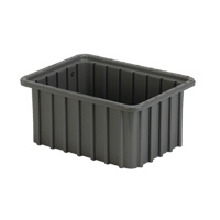Divider Box, Polyethylene, 9.8" W x 7.3" D x 5" H, Grey Nuna Depot Inc.