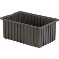 Divider Box&reg; Containers, Polyethylene, 16.5" W x 10.9" D x 7" H, Grey Nuna Depot Inc.