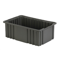 Divider Box, Polyethylene, 15.5" W x 9.9" D x 6" H, Grey Nuna Depot Inc.