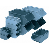 Bac en acier, Cap. 100 lb, 4-1/2" la x 8" p x 4-1/2" h, Bleu Nuna Depot Inc.