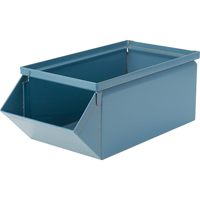 Bac en acier, Cap. 100 lb, 4-1/2" la x 8" p x 4-1/2" h, Bleu Nuna Depot Inc.