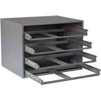 Casiers pour boîtes &agrave; compartiments, Acier, 4 compartiments, 20" la x 15-3/4" p, 15" h, Gris Nuna Depot Inc.