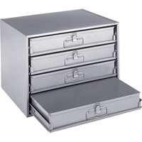 Casiers pour boîtes &agrave; compartiments, Acier, 4 compartiments, 20" la x 15-3/4" p, 15" h, Gris Nuna Depot Inc.