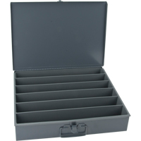 Boîtes en acier &agrave; compartiments &agrave; fond courb&eacute;, 18,34" la x 12,16" p x 3,16" h, 6 horizontaux compartiments Nuna Depot Inc.