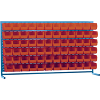 Rayonnage &agrave; persienne avec bacs, 72 bacs, 72" la x 15" p x 40" h Nuna Depot Inc.