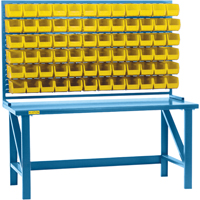 Rayonnage &agrave; persienne avec bacs, 36 bacs, 72" la x 15" p x 40" h Nuna Depot Inc.