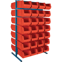 Double-Sided Stationary Bin Rack, 36" W x 24" D x 61" H, 56 Bins Nuna Depot Inc.