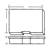 Compartment Case, Plastic, 15-1/2" W x 11-3/4" D x 2-1/2" H, Grey Nuna Depot Inc.