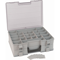 Compartment Case, Plastic, 48 Slots, 15-1/2" W x 11-3/4" D x 5" H, Grey Nuna Depot Inc.