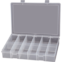 Boîtes &agrave; compartiments compactes en polypropyl&egrave;ne, 13-1/8" la x 9" p x 2-5/16" h, 12 compartiments Nuna Depot Inc.