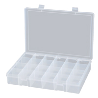 Boîtes &agrave; compartiments compactes en polypropyl&egrave;ne, 13-1/8" la x 9" p x 2-5/16" h, 24 compartiments Nuna Depot Inc.