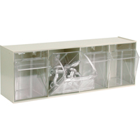 Tip-Out Bins Modular Storage System, 23-5/8" W x 6-5/8" D x 8-1/8" H, 4 Drawers Nuna Depot Inc.