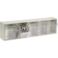 Tip-Out Bins Modular Storage System, 23-5/8" W x 5-1/4" D x 6-1/2" H, 5 Drawers Nuna Depot Inc.