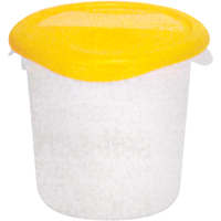 Round Storage Containers, 7-4/5" H x 8-1/2" D, 3.79 L Capacity, Clear Nuna Depot Inc.