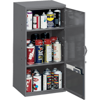 Armoires utilitaires, Acier, 2 Tablettes, 32-3/4" h x 19-7/8" la x 14-1/4" P, Gris Nuna Depot Inc.