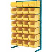 Single-Sided Stationary Bin Rack, 36" W x 12" D x 61" H, 28 Bins Nuna Depot Inc.