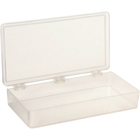 K-Resin Compartment Box, Plastic, 4" W x 8" D x 1-3/16" H, Transparent Nuna Depot Inc.