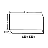 K-Resin Compartment Box, Plastic, 4" W x 8" D x 1-3/16" H, Transparent Nuna Depot Inc.