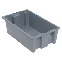Contenants Stack & Nest, 6" x 18" x 11", Gris Nuna Depot Inc.
