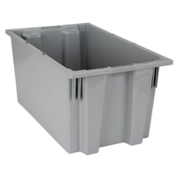 Contenants Stack & Nest, 9" x 18" x 11", Gris Nuna Depot Inc.