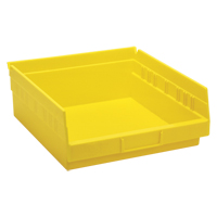 Shelf Bins, 11-1/8" W x 4" H x 11-5/8" D, Yellow, 30 lbs. Capacity Nuna Depot Inc.