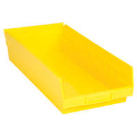 Bacs de rangement pour tablettes, 8-3/8" la x 4" H x 17-7/8" p, Jaune, Capacit&eacute; 40 lb Nuna Depot Inc.