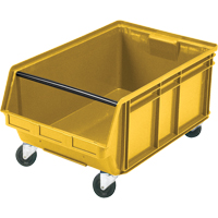 Mobile Giant Stacking Bin, 11-7/8" H x 18-3/8" W x 29" D, 150 lbs. Capacity, Yellow Nuna Depot Inc.