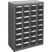 Casiers pour pi&egrave;ces KPC-500, Acier galvanis&eacute;, 32 tiroirs, 18-1/10" x 8-7/10" x 25-3/5", Gris Nuna Depot Inc.