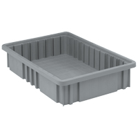 Contenants Divider Box, Plastique, 16,5" la x 10,9" p x 3,5" h, Gris Nuna Depot Inc.