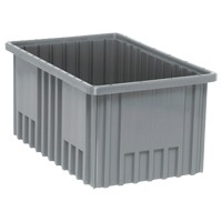 Contenants Divider Box, Plastique, 16,5" la x 10,9" p x 8" h, Gris Nuna Depot Inc.