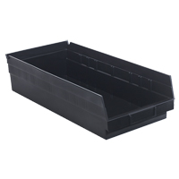 Bac pour &eacute;tag&egrave;re &eacute;conomique, 8-3/8" la, 4" h x 17-7/8" p, Noir Nuna Depot Inc.