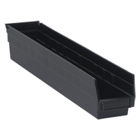 Bac pour &eacute;tag&egrave;re &eacute;conomique, 4-1/8" la, 4" h x 23-5/8" p, Noir Nuna Depot Inc.