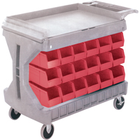 Pro Cart With Blue Bins, Double-sided, 36 bins, 45-5/18" W x 24" D x 34-3/4" H Nuna Depot Inc.