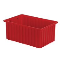 Contenants Divider Box, Poly&eacute;thyl&egrave;ne, 16,5" la x 10,9" p x 7" h, Rouge Nuna Depot Inc.