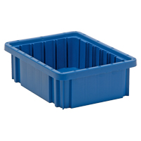 Contenants Divider Box, Plastique, 10,9" la x 8,3" p x 3,5" h, Bleu Nuna Depot Inc.