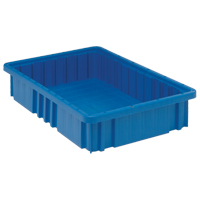 Contenants Divider Box, Plastique, 16,5" la x 10,9" p x 3,5" h, Bleu Nuna Depot Inc.