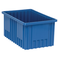 Contenants Divider Box, Plastique, 16,5" la x 10,9" p x 8" h, Bleu Nuna Depot Inc.